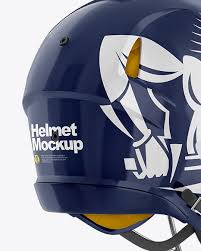 Download American Football Helmet Mockup Back Halfside View In Apparel Mockups On Yellow Images Object Mockups