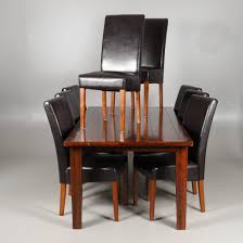 Choose this sundried ash finish natural wood extendable dining table for a casual farmhouse aesthetic. Food Group 9 Pieces Stained Wood Artificial Leather The Irish Coast Collection Furniture Dining Room Furniture Auctionet