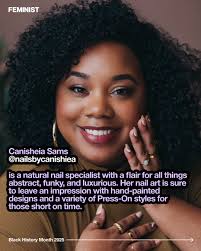 💅🏾 Here are 7 inspiring Black nail artists to support this Black History  Month and bookmark for your next acrylic set: 1️⃣ Tolani Rosa  (@_nailthrpy2.0) 2️⃣ Bernadette Thompson (@bernadettenails) 3️⃣ Dawn  Sterling (@