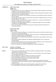 executive chef resume samples velvet jobs