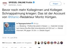 The latest on disputes within german chancellor angela merkel's government (all times local): Buzzfeednewsde On Twitter Vorsicht Fake Diese Angebliche Meldung Uber Ozil Und Seine Spende An Die Akp Ist Falsch Der Twitter Account Gehort Zu Moritz Hurtgen Von Der Titanic Ja Der Mit Dem Volker