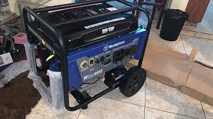 Packs a punch in overall rating: Westinghouse Wgen9500df Generator Dual Fuel Westinghouse Outdoor Equipment