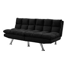 Modern, contemporary, traditional, rustic, transitional, casual Pemberly Row Split Back Click Clack Futon In Black Micro Suede Walmart Com Walmart Com
