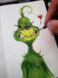 Pin By Onedia Wolverton On Christmas Crafts Grinch Drawing Christmas Drawing Grinch Christmas Decorations