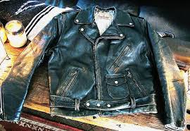 Vintage Leather Biker Jacket 1950s Double Style With Triple Spot Belt Spotted Epaulets And Vintage Leather Jacket Leather Jacket Men Leather Jacket Men Style