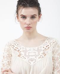 RAREISM WOMENS NORA LIGHT WHITE Lace Yoke Relaxed Summer Top