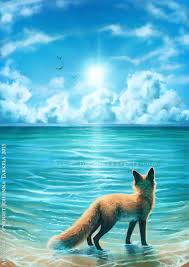 Ocean Fox Fox Pictures Cute Animal Drawings Fox Artwork