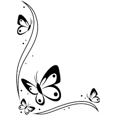 Set of hand drawn frames, dividers, herbs, flowers, borders, corners. Image Result For Simple Flower Border Drawings Butterfly Drawing Page Borders Design Colorful Borders Design