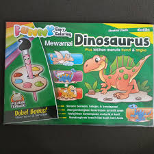 Download now gambar mewarnai dinosaurus untuk anak paud dan tk auto. Buku Anak Paud Tk Funny Coloring Mewarnai Dinosaurus Shopee Indonesia