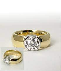 Gold Etoile Style Diamond Ring Daniel Prince Jewellery Design Modern Engagement Rings Custom Designed Diamond Rings Tiffany Style Engagement Ring