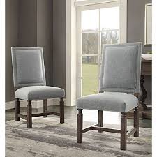 Foremost Groups Inc Savoy Dining Chair Blue Fabric Set Of 2 Upscale Chair Dining Chair Upholstery Leather Dining Chairs