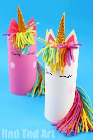 Toilet Paper Roll Unicorn For Preschoolers Klopapierrollen Basteln Basteln Mit Papierrollen Papier Kind