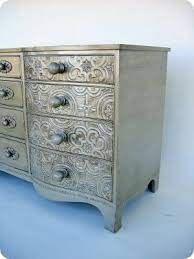 Design Fixation Metallic Finishes On Furniture Centsational Style Refinishing Furniture Redo Furniture Painted Furniture