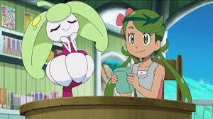 Pokemon - Steenee Does A Cute Pose For Mallow - YouTube