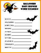 Printable Halloween Games Halloween Baby Shower Games Halloween Baby Shower Theme Holiday Baby Shower Baby Shower Wording