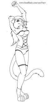 Creature art art drawings drawings art reference big cats art cat anatomy animal sketches art reference photos drawing tutorial. Big Cat Female Template Free Lineart By Fayv Fur Affinity Dot Net