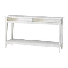 Add a coffee table with storage, and a small pouffe instead of a bulky chair, and you're sure to maximize the use of space. Liatorp Console Table White Glass 52 3 8x14 5 8 Ikea Sofa Table Liatorp Sofa Tables