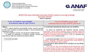 ModificÄƒri È™i CompletÄƒri Aduse Og Nr 26 2000 Cu Privire La AsociaÈ›ii È™i FundaÈ›ii Prin Legea 129 2019 Tabel Comparativ Oficial Anaf Cabinetexpert Ro Blog Contabilitate