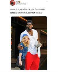The pistons traded him to the cleveland cavaliers in february 2020; Ninja Never Forget When Andre Drummond Dated Sam From Icarly For 4 Days America S Best Pics And Videos
