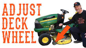 Rapartsinc 4 pack riding lawn mower deck wheels & bolts for craftsman 193406 174873 133957. How To Correctly Set The Deck Wheels On A Riding Lawn Mower Tractor Youtube