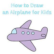 How to draw a boat step by step 4. How To Draw An Airplane For Kids How To Draw Easy