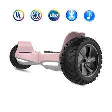 The wheels highlight an array of distinct colored led vibrant lights. Rose Gold Off Road Tries Hoverboard 8 5 Wheels Electric Self Balancing Scooter With Bluetooth Speakers Led Lights Asiwo Com