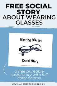 Free Printable Social Story About Wearing Glasses In 2020 Social Stories Social Stories Autism Social Skills Lessons
