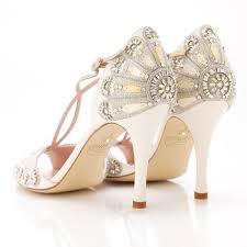 Gorgeous Art Deco Art Nouveau Shoes From Emmy Shoes Perfect For A Vintage Themed Wedding Art Deco Wedding Shoes Wedding Shoes Vintage Wedding Shoes