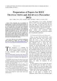 It is easy to change your document into ieee format. Calameo Trans Jour