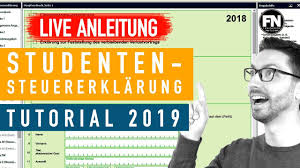 Steuererklarung Student Anleitung 2019 2018 Steuererklarung Selber Machen Elster Student Tutorial Youtube