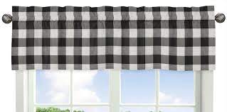 5 out of 5 stars. Sweet Jojo Designs Black And White Buffalo Check Collection Cotton Tailored 54 Window Valance Reviews Wayfair