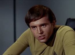 Star Trek characters in a 20th century office environment