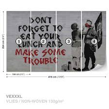 Available in ipad wallpaper size. Banksy Graffiti Wall Paper Mural Buy At Europosters