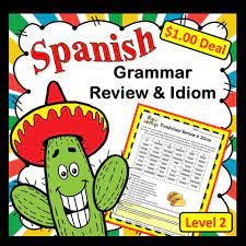 Spanish Vocabulary Review Idiom Level 2 Spanish Idioms Spanish Vocabulary How To Speak Spanish