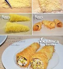 Muhallebili Kulah Kadayif Tarifi Nasil Yapilir Kadinca Tarifler Yemek Tarifleri Yemek Yiyecek Ve Icecek