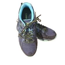 Discount size 9 womens running shoes sale: Asics Gel Venture 6 Womens Athletic Running Shoes Size 9 Gray Blue Neon Green