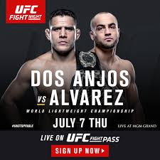 Check out what is new and upcoming ↙️ linktr.ee/ufcfightpass. Dos Anjos Vs Alvarez To Headline July 7 Event On Ufc Fight Pass Ufc