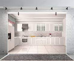 Photo gallery featuring top 2021 kitchen colors, design layouts and diy decorating. Buy Leyiyi 8x6ft Modern Kitchen Backdrop Cook Cooker Closet Teapot Fireplace Refrigerator Disinfection Cabinet Baking Videos Blog Video Meetings Photography Background Photo Portrait Vinyl Studio Prop Online In Indonesia B07fp4q71k
