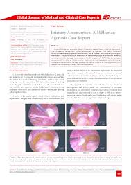 This diagnosis is typically considered when the patient presents during her mid to late teens with a complaint of primary amenorrhea. Pdf Primary Amenorrhea A Mullerian Agenesis Case Report Peertechz Journals Academia Edu
