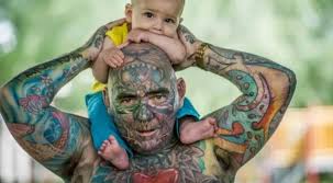 Pitou said something about he forcefully. Dad Admits He S Addicted To Tattoos After Getting 99 Of Body Inked Despite Wife S Pleas Lipstick Alley