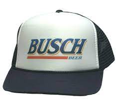 Vintage Busch Beer Hat Trucker Cap Navy Snap Back Adjustable Nascar Racing Hat Truckerhat Trucker Casual Nascar Racing Beer Hat Beer Hats