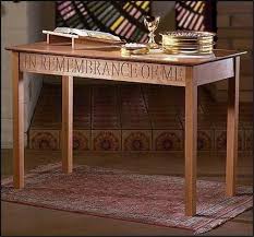 Mrt Solid Maple Hardwood Altar Communion Ceremony Table Large Church Chapel 48 Ebay Communion Table Church Furniture Table