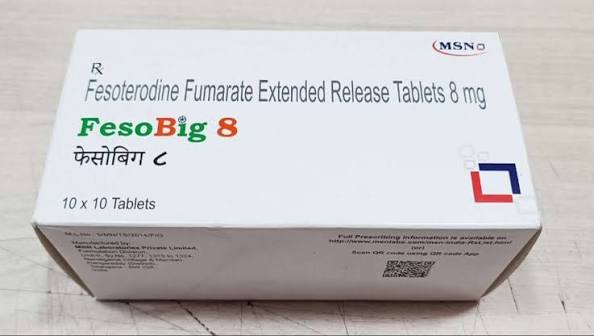 Fesobig 8 Mg Fesoterodine Fumarate Tablets - Laxminarayan Pharmaceutical at ₹ 440/stripe, Nagpur | ID: 2855111760688