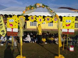 Sorakan rumah sukan sekolah rendah sekolah islam integrasi tahfiz assyakirin mengadakan hari. Tergokil Contoh Hiasan Khemah Rumah Sukan Kuning