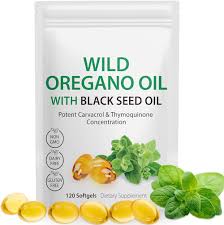 Amazon.com: Aceite de orégano con aceite de semilla negra, 6000 mg de cápsulas de aceite de orégano orgánico, cápsulas de suplemento de orégano, antioxidantes naturales, sin transgénicos, sin gluten, 120 cápsulas :