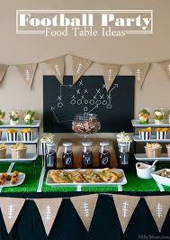 Game Time Football Party Food Table Ideas Party Food Table Ideas Food Table Decorations Brunch Party Decorations
