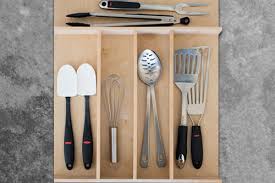custom wood kitchen utensil drawer