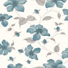 1807 results for teal floral curtains. Grandeco Magnolia Floral Flowers Glitter Textured Teal Grey Wallpaper A44404