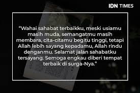 Kalau kita mendengar ada seorang non muslim meninggal dunia, maka kita tidak boleh mengucapkan lafadz innaa lillaahi wa innaa ilaihi raaji'uun, lafadz ini kita ucapkan ketika mendengar musibah (kematian) yang menimpa saudara kita, yakni umat islam. 20 Ucapan Belasungkawa Turut Berduka Cita Yang Tulus