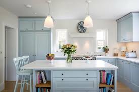 Barrkitchens Barrkitchens On Instagram Little Greene Paint Bone China Blue Kitchen Interior Basement Design Blue Kitchens